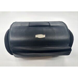 Kuryakyn Black Leather Motorcycle Tour Trunk Roll Bag Hard Case 4142 No Strap